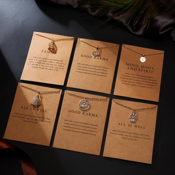 Balance Boho Indie Layering Gold Charm Necklace - Picture 7 of 8